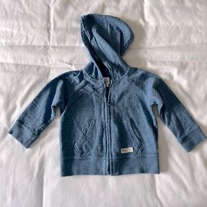 Baby GAP blue zip up hoodie